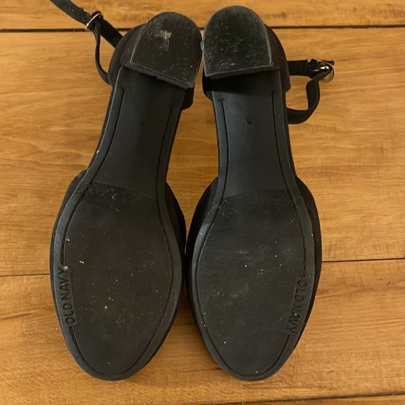 Black suede block heels - Picture 3 of 4